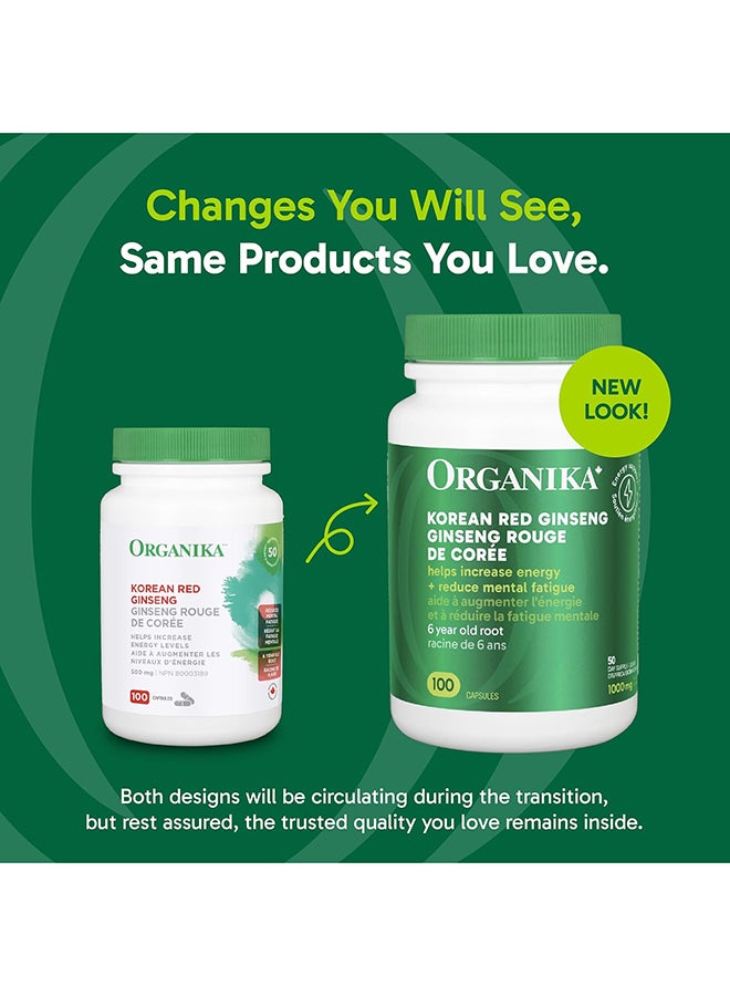 Organika Korean Red Ginseng 500 Cap 100S - Image 1
